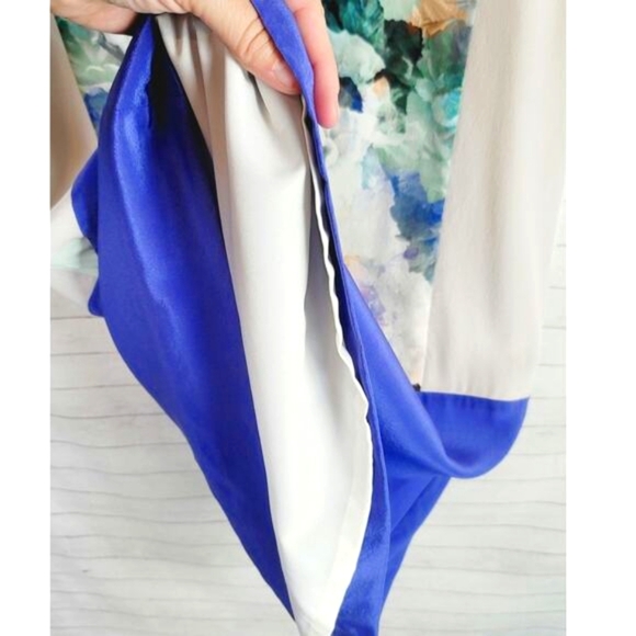 REBECCA TAYLOR ENCHANTED GARDEN 100% SILK DRESS, SZ 4 - Picture 4 of 9